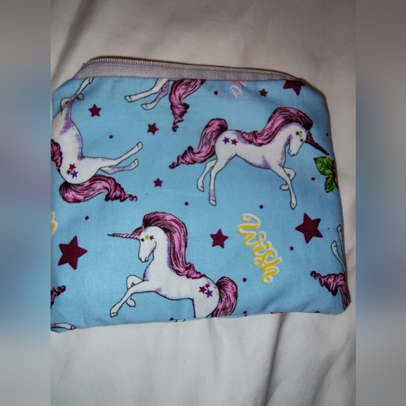 Handmade Handbags - Unicorn Print Pouch